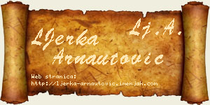 LJerka Arnautović vizit kartica